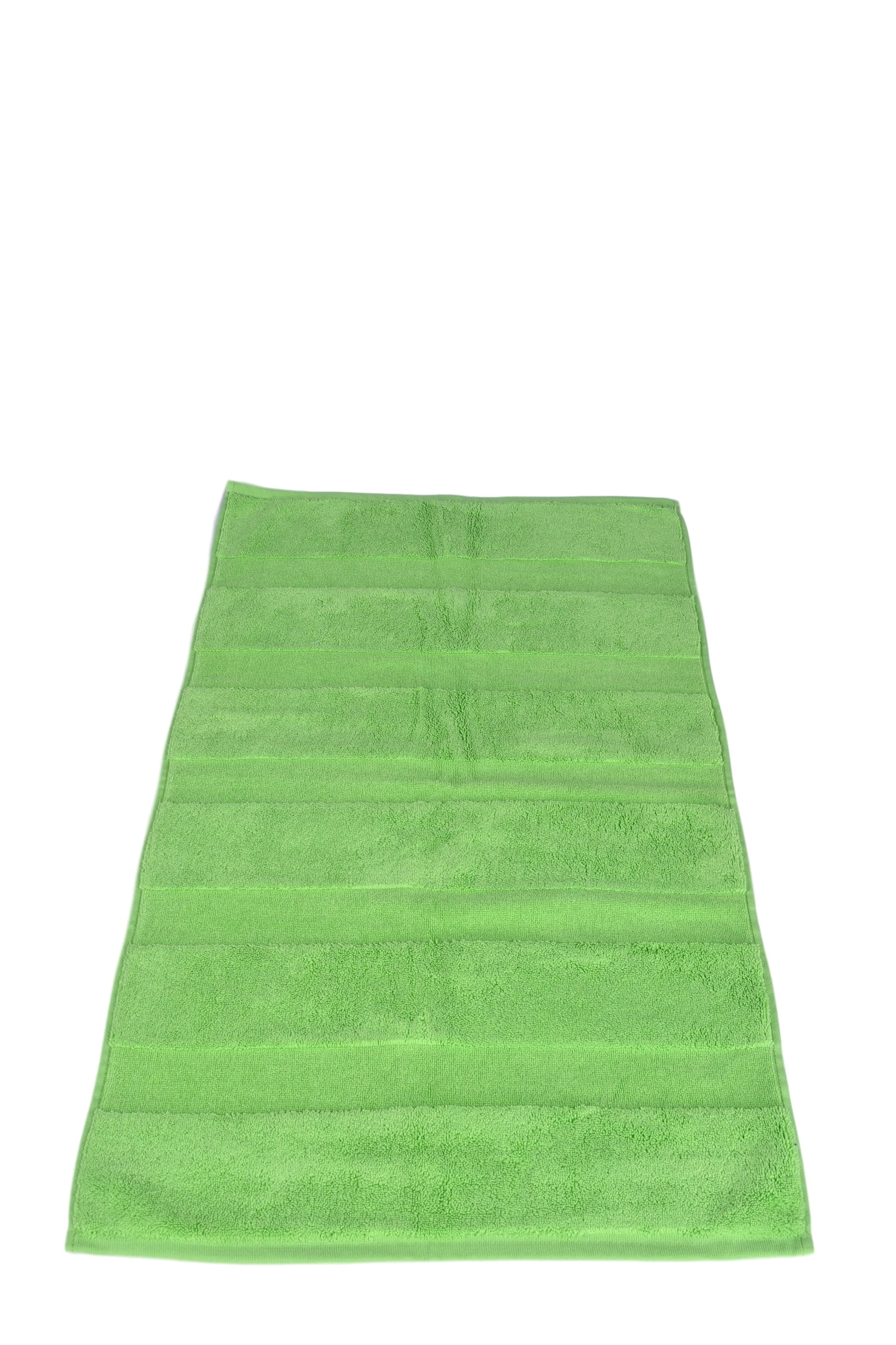 Puffy Cotton Loop Terry 100 Cotton Bath Mat Set of 2 Lime Green