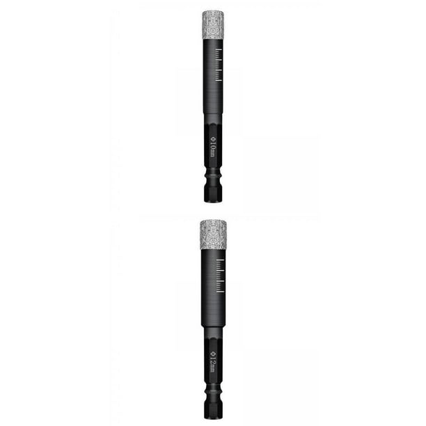 Juego de Brocas de Diamante Sunnimix para Granito de Piedra 12MM + 10MM Brocas