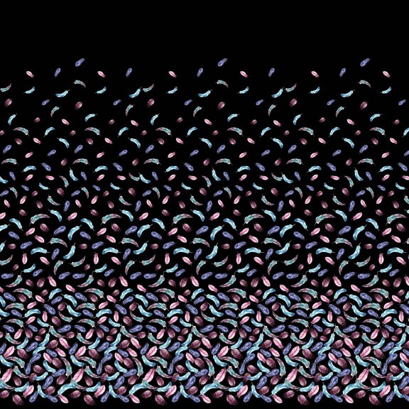 Soimoi Crepe Silk Fabric Artistic Feather Panel Fabric Prints By Yard 42 Inch Wide