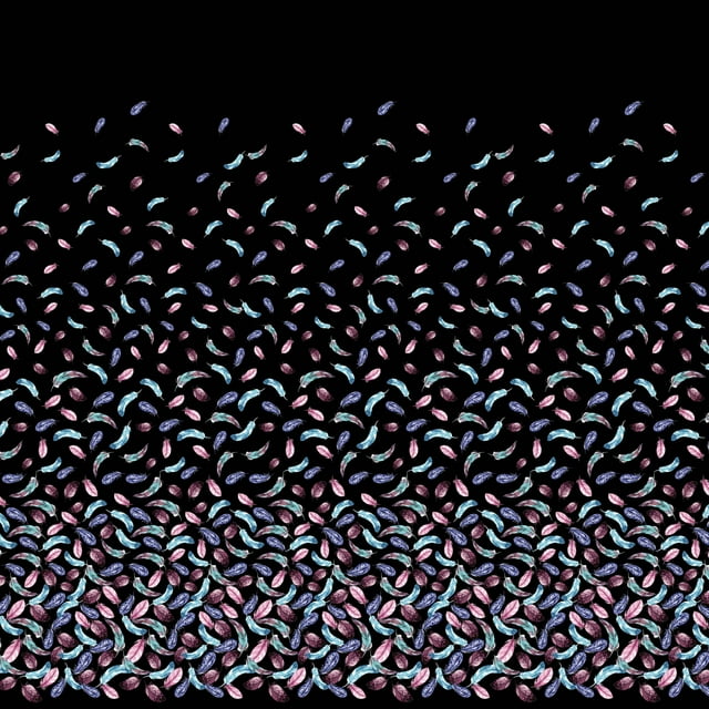 Soimoi Poly Georgette Fabric Artistic Feather Panel Printed Fabric 1 Yard 42 Inch Wide