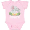 thumbnail image 3 of Inktastic I'll Never Forget That My Nana Loves Me with Cute Elephants Boys or Girls Baby Bodysuit, 3 of 5