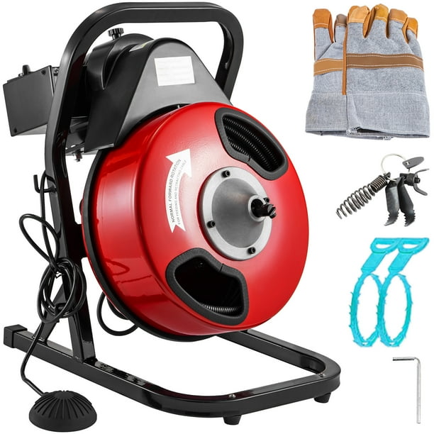 BENTISM Drain Cleaning Machine Drain Cleaner 50\' x 1/2\" SolidCore