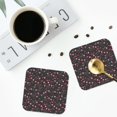 thumbnail image 3 of Bingfone Vintage Valentine'S Day Leather Drinks Coasters with Set of 6,Suitable for Home Kitchen,Coffee Cup Coasters Home Gift, 3 of 7