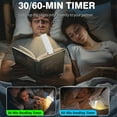 thumbnail image 5 of ZIVACATE Portable Clip-on LED Reading Light Book Light for Reading in Bed, 30/60 Mins Auto Timer,USB Rechargeable, Brightness Adjustable, White, 5 of 13