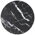 thumbnail image 1 of vidaXL Table Top Black Ø40x0.8 cm Tempered Glass with Marble Design, 1 of 3