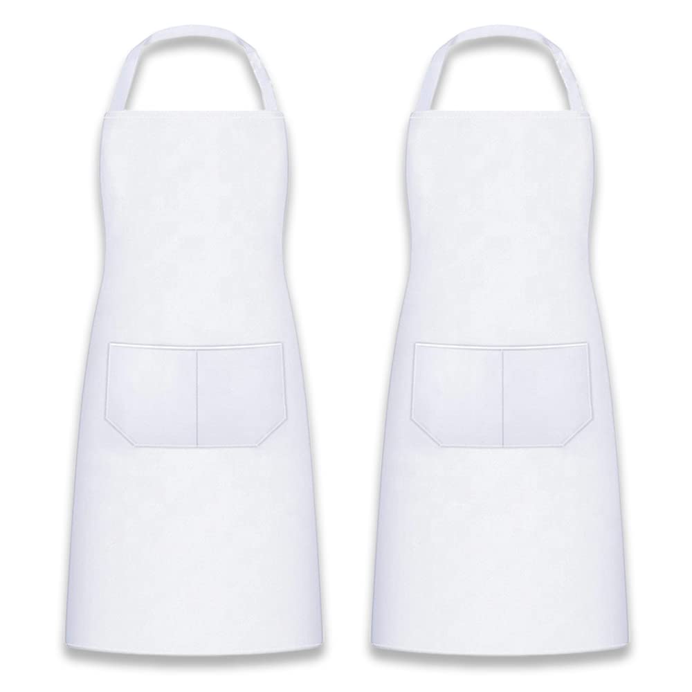 MR.R Sublimation Blanks White Aprons,Sublimation Bib Aprons ,Unisex
