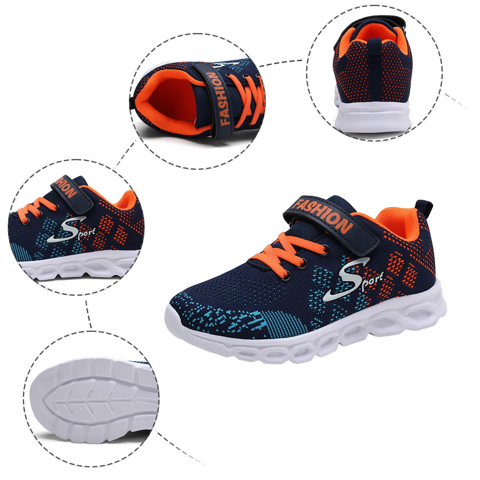 Sobgg25 Boys Girls Shoes Kids Tennis Athletic Running Walking Lightweight Sneakers For Little/Big Kid Breathable Mesh Sport Shoes Size 2