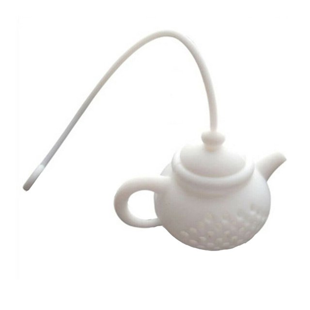 Up to 65% off Kitchen Gadgets Durable Silicone Teapot-Shape Tea Infuser Strainer Tea Bag Leaf Filter Diffuser Kitchen Organizers and Storage
