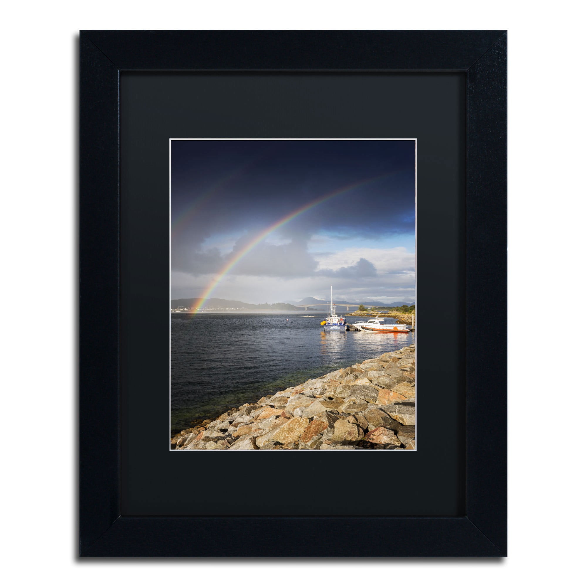 Trademark Fine Art "Over the Rainbow" Canvas Art by Philippe Sainte-Laudy, Black Matte, Black Frame
