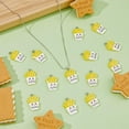 thumbnail image 5 of 1 Box 30Pcs Opaque Resin Pendants Imitation French Fries Charms Smile Face Chips Dangle Charm Beads Cute Funny Imitation Food Resin Pendants for Jewelry Making Hole 2mm, 5 of 6