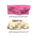 thumbnail image 2 of Concrete Mould Hand-Making Plant Pot Mold Cute Sleeping Animal Shaped Hand-making Silicone Moulds for Succulent Planter, 2 of 4