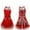 Red, variant on Cute Fashion Aprons for Girls Women Waitress Cooking Restaurant Kitchen Home Cooking Chef Bib Pink Apron Dress Christmas Gift