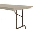thumbnail image 2 of 29"H Heavy-Duty Tamper-Resistant Plastic Folding Table in Mocha Granite, 2 of 7