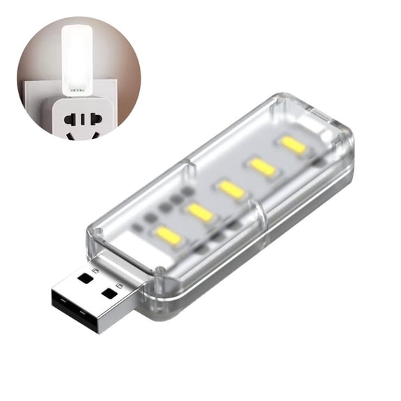 USB Touch Dimming Night Light 5V Portable 3000K/6500K Bulb for Bedroom