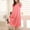 Watermelon red, variant on MRULIC intimates for women Women Summer Home Lace Ice Silk Short Sleeve Loose Plus Oversize Nightgown Dress Pink + One size