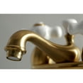 thumbnail image 3 of Kingston Brass KS3607PX 4 in. Center Bathroom Faucet, Brushed Brass, 3 of 5