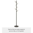 thumbnail image 5 of Yamazaki Home Coat Rack, Steel, Holds 26.4 lbs Black, 5 of 6