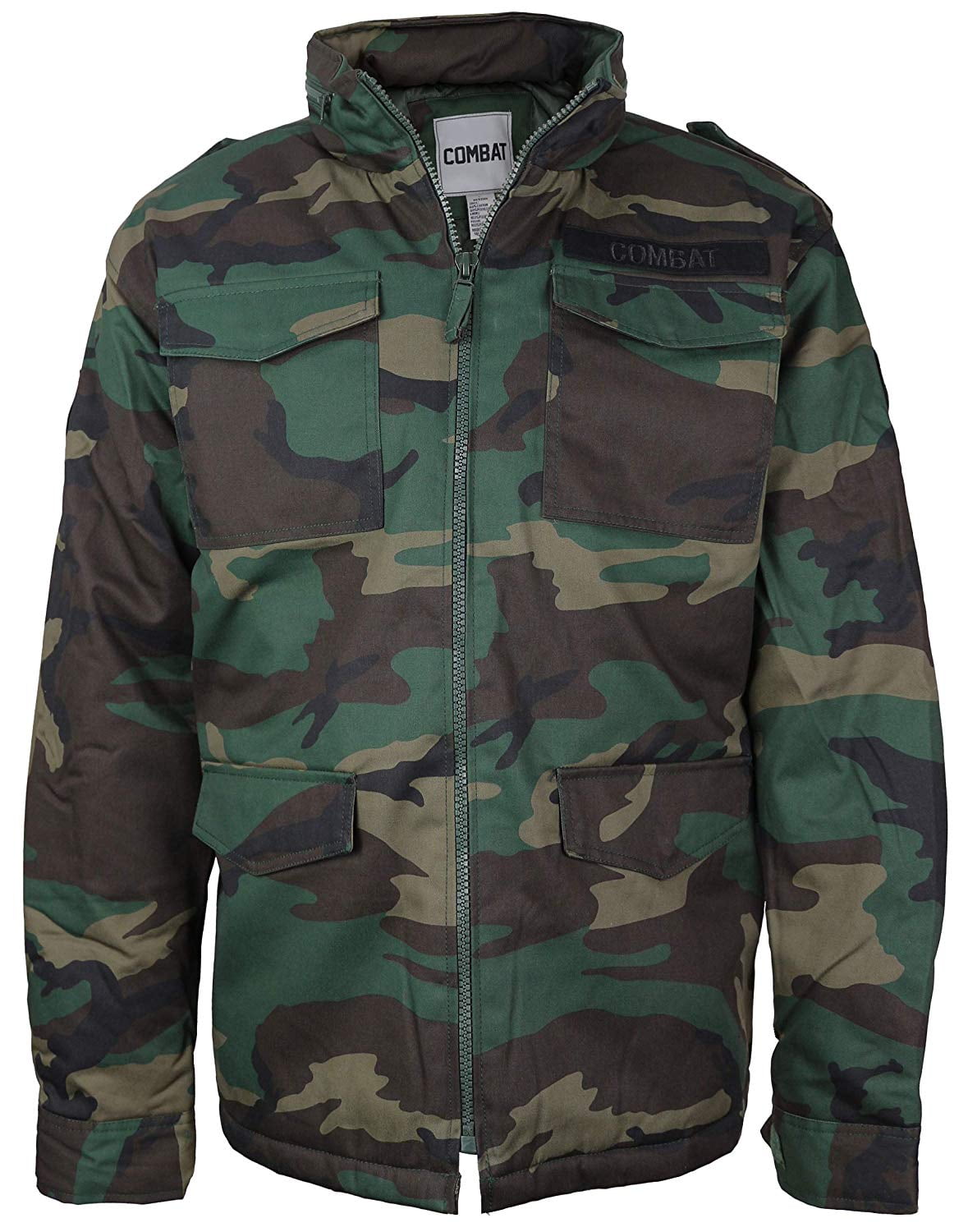 Combat - Combat Men's Tactical Heavyweight Hooded Quilted Camo Hunting ...