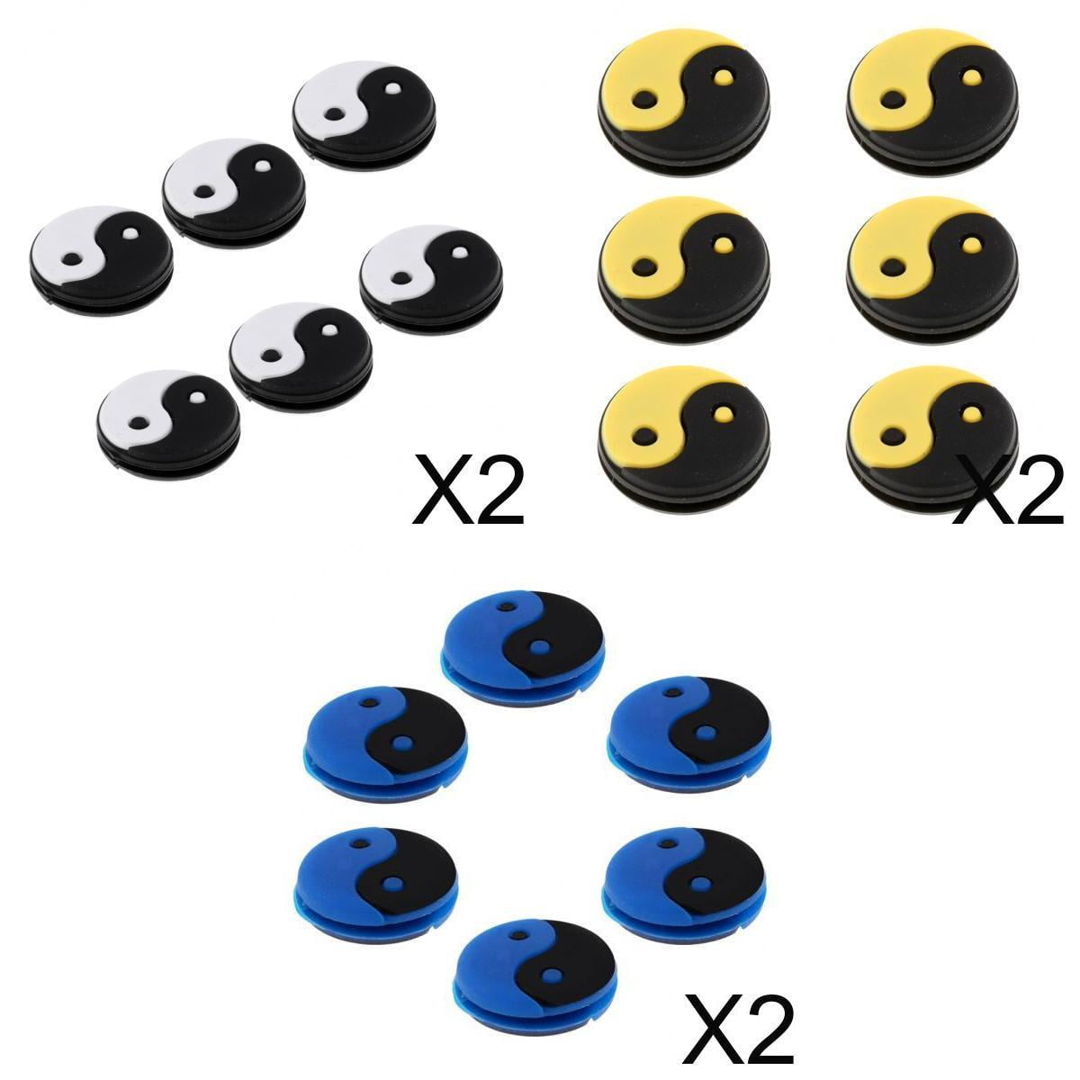 36 Pieces Yin and Yang Tennis Racquet Vibration Dampener Damper Tools