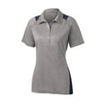thumbnail image 5 of Sport-Tek Ladies Heather Colorblock Contender Polo-XL (Vintage Heather/ True Navy), 5 of 6