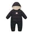 thumbnail image 3 of Newborn Infant Baby Boys Girls Snowsuit Kids Winter Jumpsuit Hoodied Puffer Coat 0-12M, 3 of 13