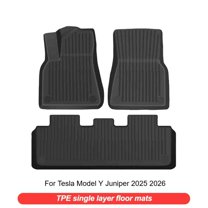 Non - Slip Floor Mats Integrated Trunk Pad For Tesla Model Y Juniper 2025 2026 TPE Odorless Scratch - Resistant Cargo Liner Durable Backrest Cushion