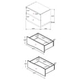 thumbnail image 3 of Winslow 2-drawer Nightstand Smokey Walnut, 3 of 3