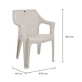 thumbnail image 3 of Silla Plásticos La Ardilla Rattan Cleo H81 Blanco Cantera, 3 of 4