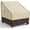 1 Pack - Brown & Khaki, variant on Patio Chair Cover Waterproof, UV Resistant Outdoor Lawn Patio Furniture Protective Cover, Heavy Duty Oxford Cloth Windproof Garden Lounge Deep Seat Cover Fits up to 33"W x 40"D x 35"H