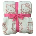 thumbnail image 2 of Jay Franco & Sons, Inc. Hello Kitty Blankets and Throws White with Pink Kitty Outline, Twin 60"x90", 2 of 2