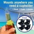 thumbnail image 6 of Better Boat Black Stainless Steel Boat Cup Holders, 4 Count, 6 of 7