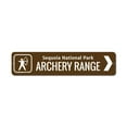 thumbnail image 2 of Archery Range Novelty Sign, Metal Wall Decor - 4x18 inches, 2 of 4