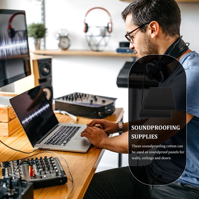 unbranded 2Jgo Para Monitor De Audio Con Amortiguador De Vibraciones Negro