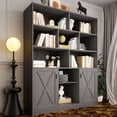 thumbnail image 1 of Simple Hogar  Librero De Madera Con Puertas,libreros Modernos 6 Capas, 1 of 7