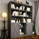 thumbnail image 1 of Simple Hogar  Librero De Madera Con Puertas,libreros Modernos 6 Capas, 1 of 7