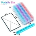 thumbnail image 2 of Zoksi Monthly Pill Organizer 1 Times a Day, 28 Day 4 Week Pill Box Organizer, One Month Pill Case, for Elderly, Daily Medcine Container for Vitamins, Supplement & Medication, 2 of 7