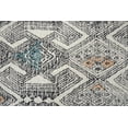 thumbnail image 4 of Binada Tufted Accent Rug, Tribal, Apricot Orange/Teal Green, 3ft-6in x 5ft-6in, 4 of 6