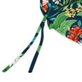 thumbnail image 2 of Jordan Manufacturing 44" x 22" Natalia Alpine Navy Floral Rectangular Outdoor Chair Cushion with Ties and Hanger Loop, 2 of 9