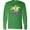 Kelly Green, variant on Inktastic Party Gras Mardi Gras Jester Hat Long Sleeve T-Shirt