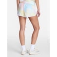 thumbnail image 3 of No Boundaries Pride Contrast Binding Mesh Dolphin Shorts, 2'' Inseam, Women's XXS-XXL, 3 of 5