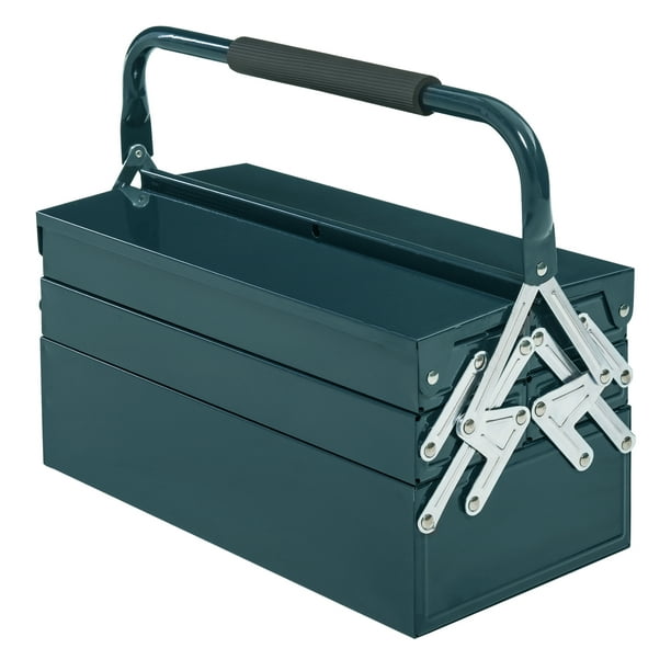 DURHAND Boîte à outils, Coffre à outils portable en acier avec poignée 
