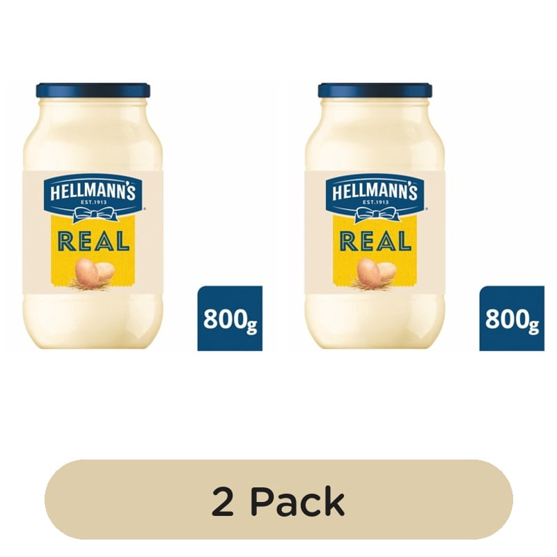 Hellmann's Real Mayonnaise 800g, British Import (Pack of 2)