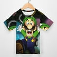 thumbnail image 3 of Luigi's Mansion Unisex T-Shirt for Boys Girls Short Sleeve Sports Top Breathable Blouse 3D Prints Tee Shirts Casual Children Clothing 110CM, 3 of 8