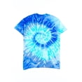 thumbnail image 3 of Blue Burst Tie Dye Shirt - Unisex Casual Summer Tee, Unique Design, 3 of 3