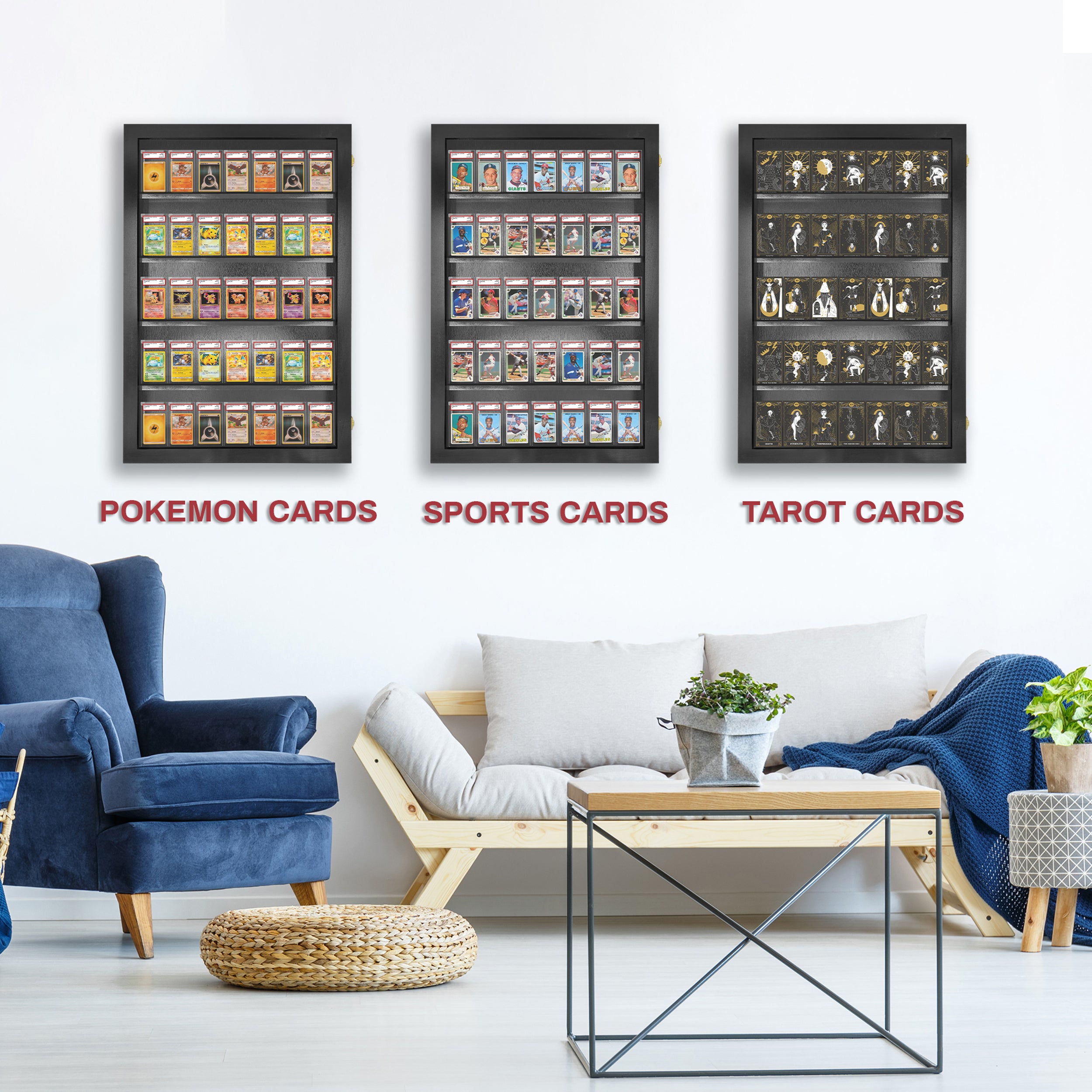 PENNZONI Sports Card Holder Organizer: 35 PSA Graded Display Case