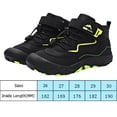 thumbnail image 2 of Botas de Tobillo Botas de Nieve con Forro Cálido Niños PU Antideslizante para Niños Niñas (29) Negro, 2 of 9
