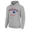 thumbnail image 2 of Unisex Starter Heather Gray New England Patriots Logo Pullover Hoodie, 2 of 3
