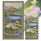 thumbnail image 1 of Kit Punto Cruz Con Paisaje Impreso Hilo Algodón Ecológico Bordado 14CT 21x45cm, 1 of 9
