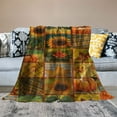 thumbnail image 2 of Qinduosi Fall Decoraitve Blanket Twin Thanksgiving Autumn Pumpkins Sunflower Blanket Sofa Bed Living Room Soft Plush Blankets and s, 2 of 6
