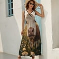 thumbnail image 2 of Farmhouse Highland Cow Funny Cattle And Flower Art Sleeveless Dress Women's Summer Suit Dresses for Women 2025 Luxury Party Dress, 2 of 7